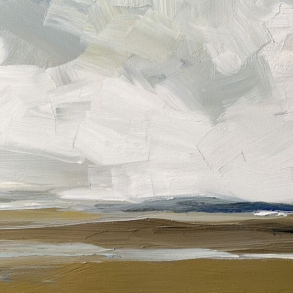 Original Oil Painting Contemporary Coastal Seascape Impressionist 11x14 Signed - Picture 4 of 8